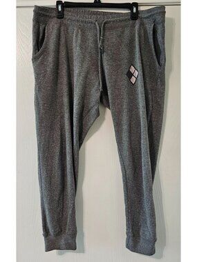 DC Comics Womens Harley Quinn Batman Joggers L Drawstring Waist Pockets Comfort